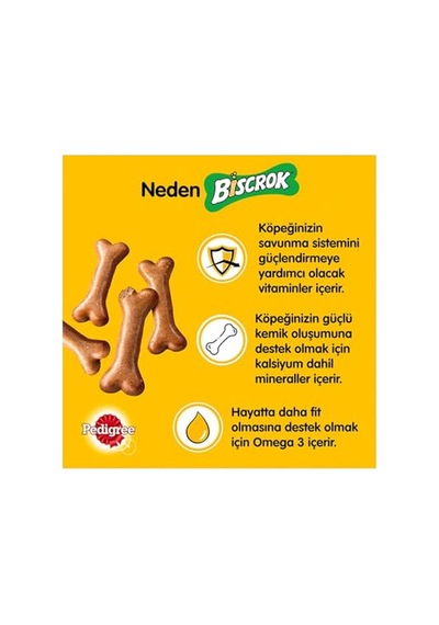 Pedigree Köpekler İçin Biscrok Ödül Bisküvisi, 200 Gr 2li Paket