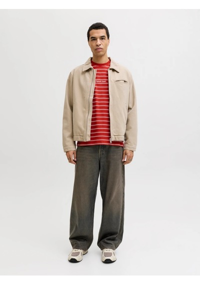 Jack & Jones Jack&jones Jornorrebro Stripe Tee Erkek T-shirt 12291021 Kırmızı