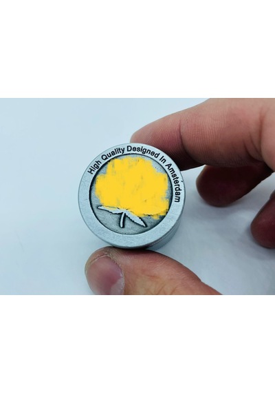 Çelik Metal 3 Parça Tütün Öğütücü Kabartmalı Desenli Grinder 30 MM