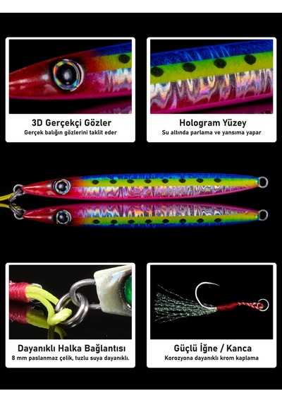 Jig, Zoka, Suni Yem, Glow Uv Metal Jig, 60gr 10cm Razor 60