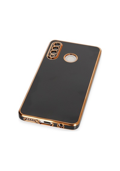 Ilkeshop Newface Huawei P30 Lite Kılıf Volet Silikon - Siyah Sıyah