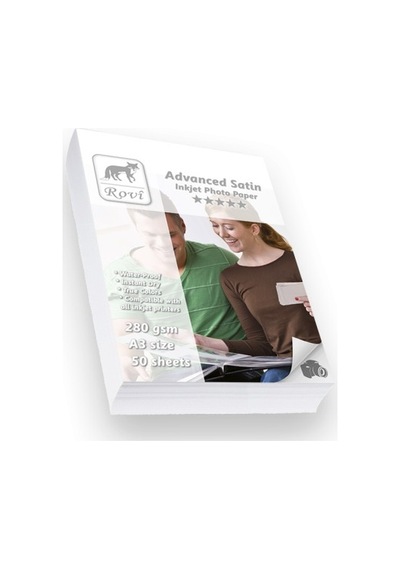 Rovi Advanced Satin Fotoğraf Kağıdı 280Gsm 50Yp A3