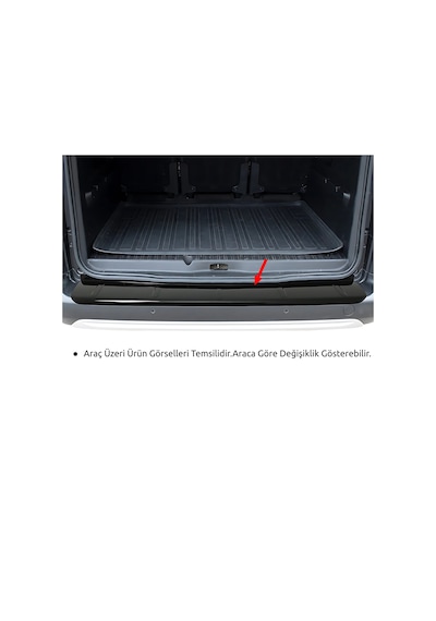 Renault Symbol Arka Tampon Eşiği - Piano Siyah Sd 2009-2013