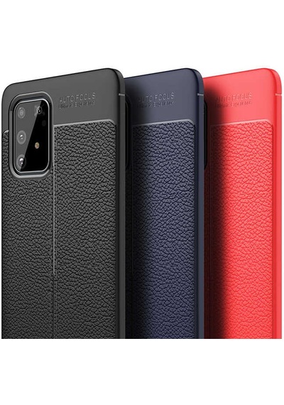 Samsung Uyumlu Galaxy A91 S10 Lite Kılıf Zore Niss Silikon Kapak Lacivert