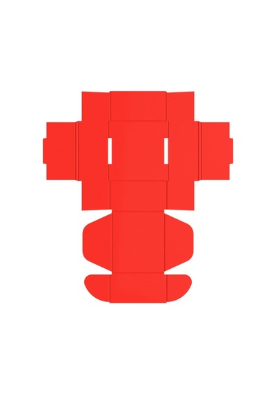 8x8x4 - 25 Adet Kırmızı Kilitli E Ticaret Karton Kargo Kutusu Ofset Red Chrome Kırmızı 8 X 8 X 4 2