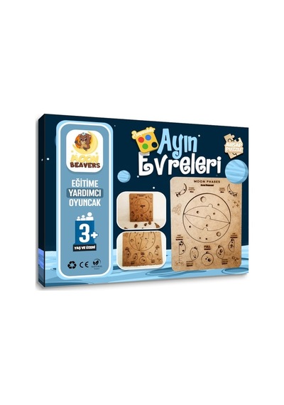 Moon Beavers Ayın Evreleri Ahşap Eğitici Oyun