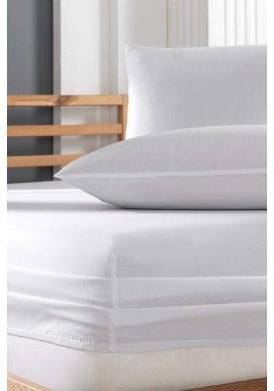 Pamuklu Beyaz Yastık Kılıfı 2 Adet 50x70 Cm