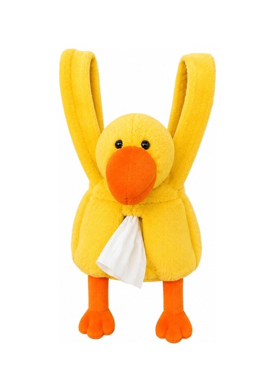 Araç Koltuğu Sarı Peçetelik Peluş Koltuk Arkası Peçete Tutucu Peçete
