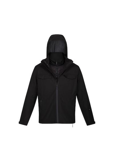 105670_808 Regatta Shrigley III 3IN1 Erkek Outdoor Mont Siyah