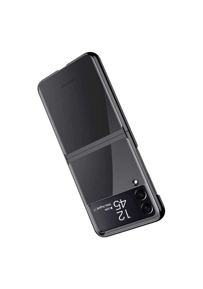 Galaxy Z Flip 3 Kilif Zore Kipta Metal Görünümlü Ince Kilif 511292395