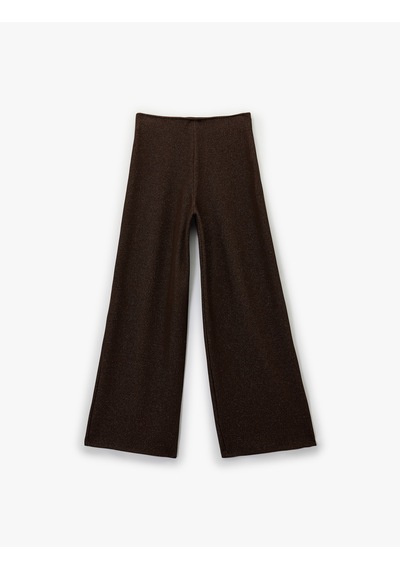 Koton Koton X Şahika Ercümen - Regular Fit Işıltılı Uzun Geniş Paça Pantolon Kahverengi 6wak40138ek Kahve Koton Koton X Şahika Ercümen - Regular Fit Işıltılı Uzun Geniş Paça Pantolon Kahverengi 6wak40138ek Kahve