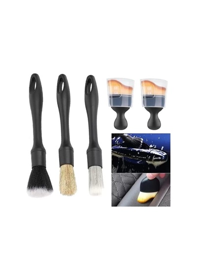 Hubrendy Sh Sunup Sn-29167 Çok Fonksiyonlu 5'li Oto Detay Temizleme Fırça Seti