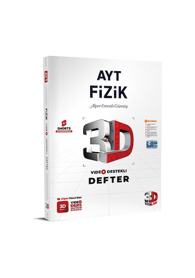 3d Ayt Fizik Defter Video Destekli