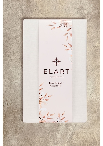 Elart Basic Lastikli Çarşaf Seti Tek Kişilik 100x200+28 Krem