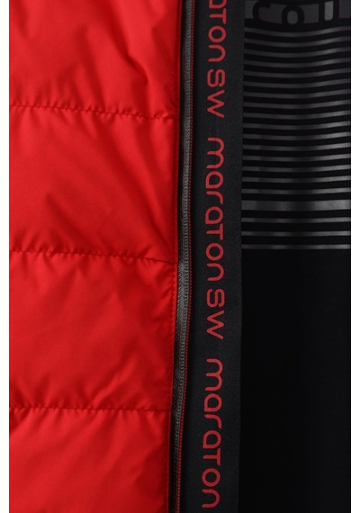 Maraton Sportswear Regular Erkek Dik Yaka Uzun Kol Basic Kırmızı Mont 20112-kırmızı Kırmızı