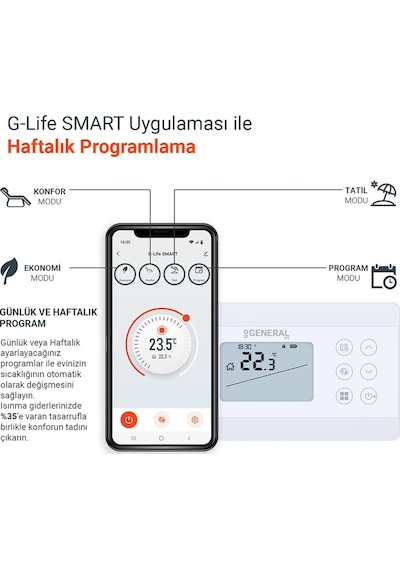 General ILLONA Ht330S Smart Kablosuz Akıllı Oda Termostatı
