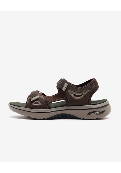 Skechers Go Walk Arch Fıt 2.0 Sandal Erkek Kahverengi Sandalet 229309 Brn Kahverengi