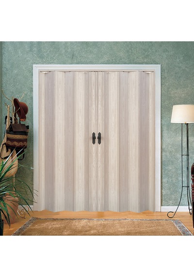 Faran Dekorasyon 170 x 215 Akçaağaç Renk Camsız Çift Açılım Pvc Akordiyon Kapı - FRNAKMODEL-0-146