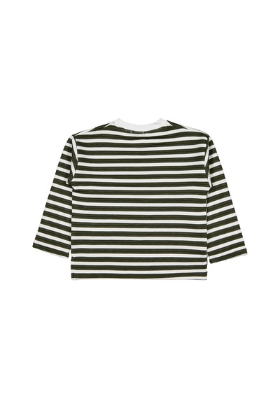 Civil Boys Urban Baskılı Çizgili 6-9 Yaş Sweatshirt - Yeşil