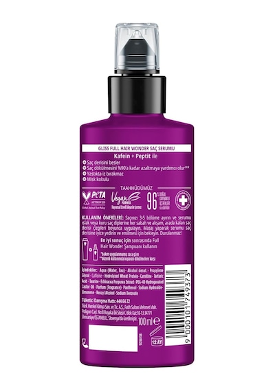 Ayrex Gliss Full Hair Wonder Saç Dökülme Karşıtı Saç Serumu 100 Ml