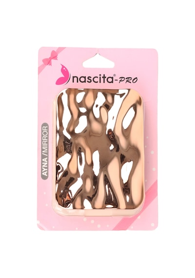 Nascita Parlak Kare Çanta Tipi Makyaj Aynası Nasayna00048ch Bronz