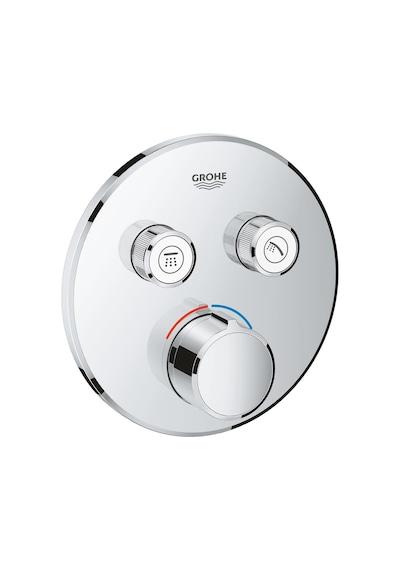 Grohe Smartcontrol Çift Valfli Akış Kontrollü Ankastre Duş Bataryası Krom