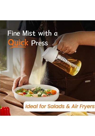 16oz/470ml Pişirme İçin Cam Zeytinyağı Püskürtücü - Mutfak Aletleri, Hava Fritözü, Salata Ve Barbekü İçin 2'