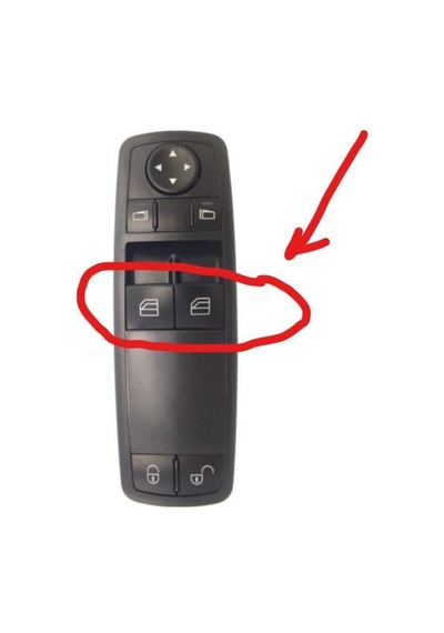 Mercedes A W169 , B W245 İçin Sürücü Tarafı Cam Düğme Kapağı