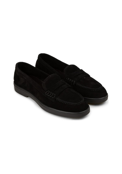 Deery Kadın Hakiki Süet Siyah Loafer Ayakkabı - 02038zsyhc02
