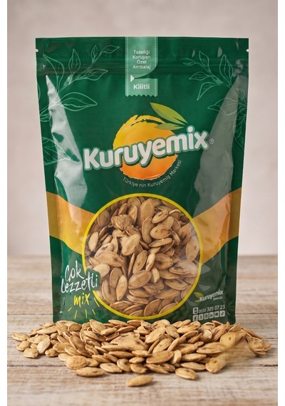 Özel Çifte Kavrulmuş Kabak Çekirdeği - Taze, Tuzlu Ve Çok Lezzetli 500g