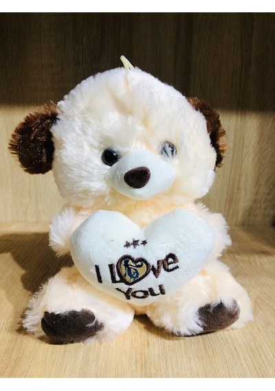 Peluş Köpek Seni Seviyorum Yazılı I Love You Karışık