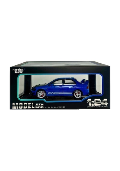 Hobbiez World Mitsubishi Lancer Evolution Mavi 1/24 Model Araba