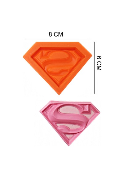 Superman Silikon Şeker Hamuru, Sabun, Mum Kalıp