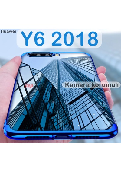 Huawei Y6 2018 Renkli Seffaf Kamera Korumali Kaliteli Kilif 287865843 - Renk-Kampanya / Rose-Istemiyorum
