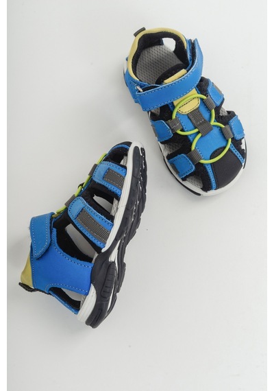Mnpc Unisex Sax Mavi Deri Ortopedik Outdoor Çocuk Sandalet (531051804) Çok  Renkli