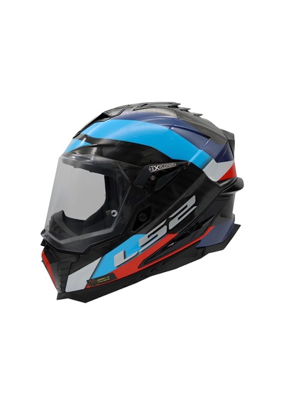 Ls2 Explorer C Karbon Frontıer Tıtanıum- Kask Sıyah-mavı