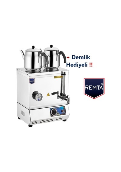 Remta 30 Model Elektrikli Çay Kazanı 23Lt (Pleytsiz)-Demlik Dahil