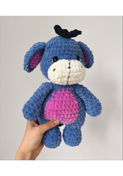 Winnie The Pooh-eeyore Peluş Oyuncak Mavi - Mor