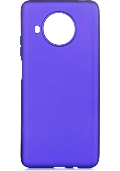 Noktaks - Xiaomi Uyumlu Xiaomi Redmi Note 9 Pro 5g - Kılıf Mat Renkli Esnek Premier Silikon Kapak - Mürdüm