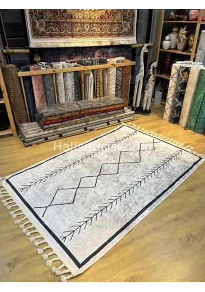 Salerno Çamaşır Makinesinde Yıkanabilir Kilim Halı Hs1021 Çok Renkli
