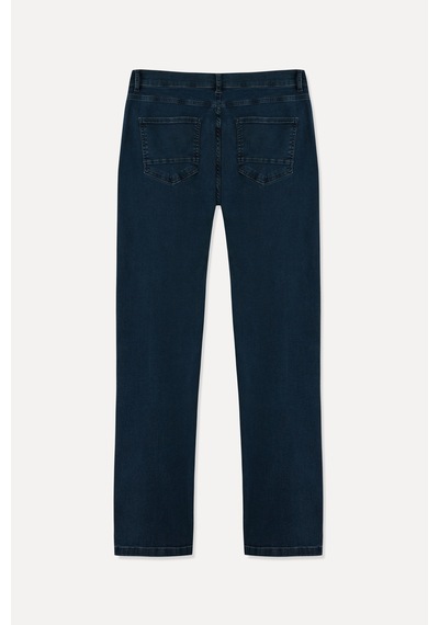 Mudo Erkek Erkek Koyu İndigo Slim Straight Fit Jean Pantolon 1264471