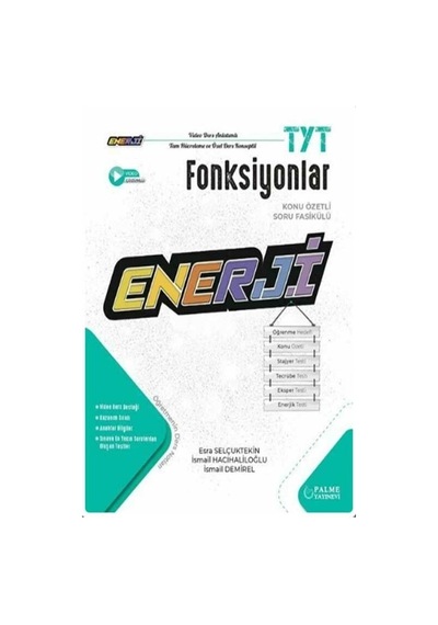 Palme Yks Tyt Fonksiyonlar Enerji Konu Özetli Soru Fasikülü Palme