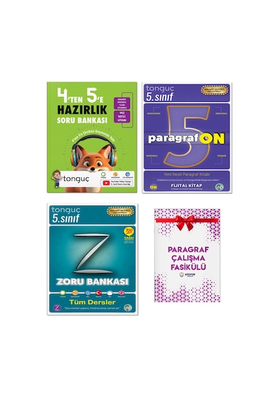 Tonguç Akademi 4'ten 5'e Hazırlık Kitabı 5. Sınıf Tüm Dersler Zoru Bankası + Paragrafon