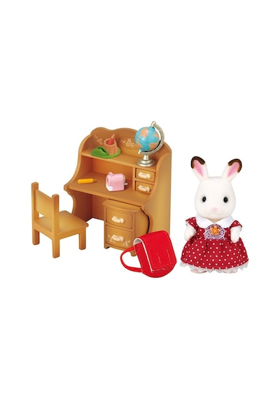 Sylvanian Families Çikolata Kulaklı Tavşan Kız Kardeş-Masası 5016