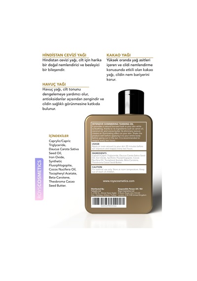 Roys Beauty Shimmering Body Oil SPF6 150 ML