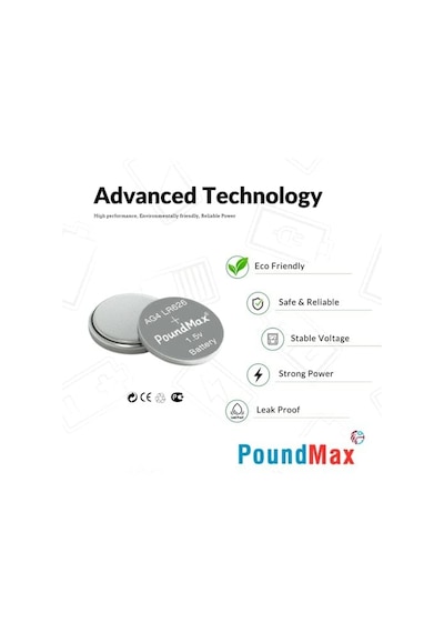 10 Adet Ag4 376 377 Sr626 Sr626sw Lr66 1.5v Poundmax Düğme Pil, Alkalin Saat Pili, Çocuklara Dayanıklı Ambalaj, Küçük Elektronik Cihazlar İçin,ölçüm Cihazları Ve Hesap Makineleri