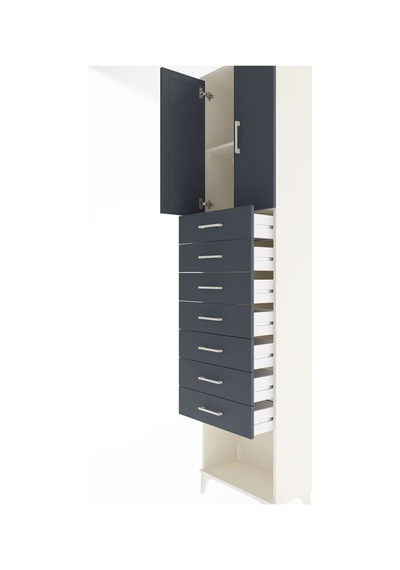 Arges Dolap 2 Raflı 7 Çekmeceli 2 Kapaklı 60x30x243 Aytaşı-an... Aytaşı