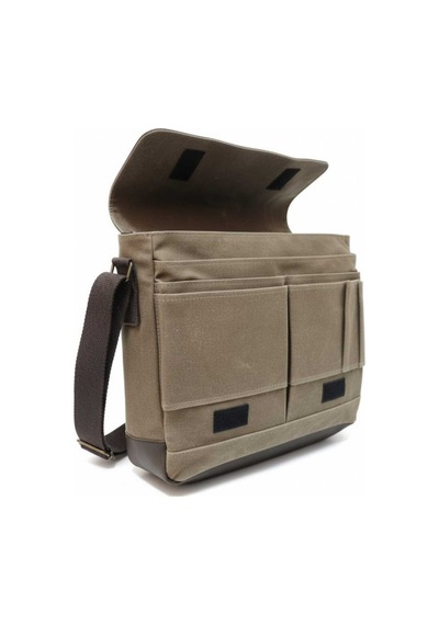 Dark Cotton Boıse Computer Bag Omuz Çantası Kahverengi