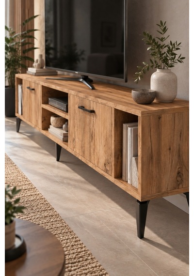 Sulorahome Çok Renkli Tv Sehpası 160x35 Cm