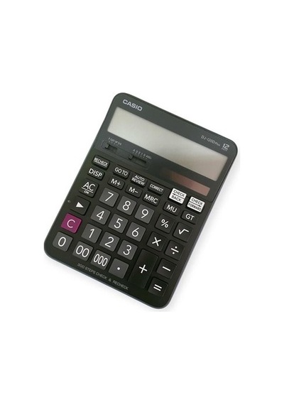 12 Haneli Masaüstü Hesap Makinesi, Dj-120d Plus 124-Pembe